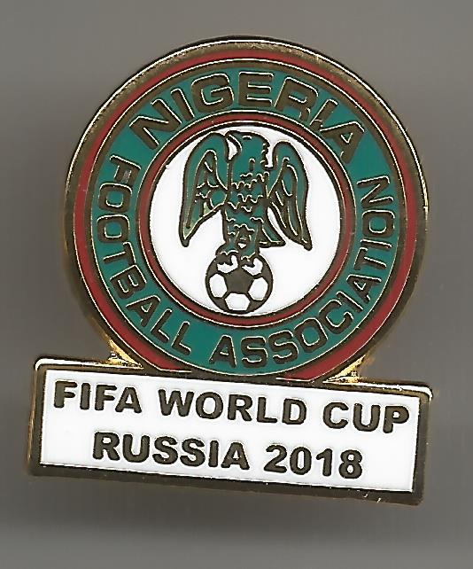 Badge Nigeria Russia 2018 white